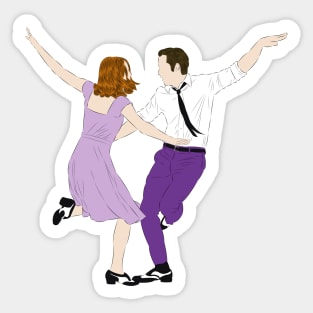 Mia and Sebastian - La La Land Sticker